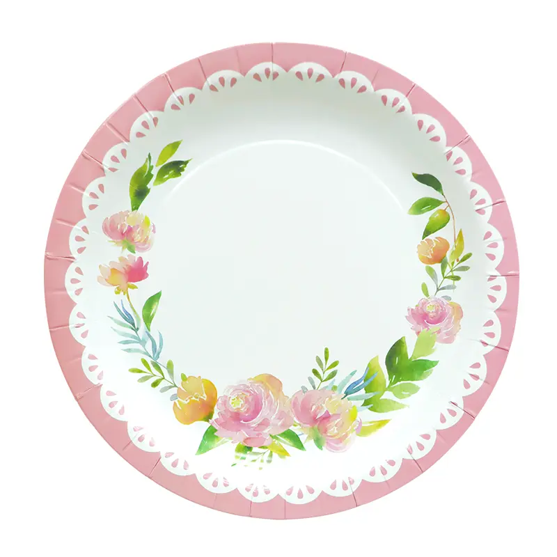 Ronde papieren borden van 8,5 inch